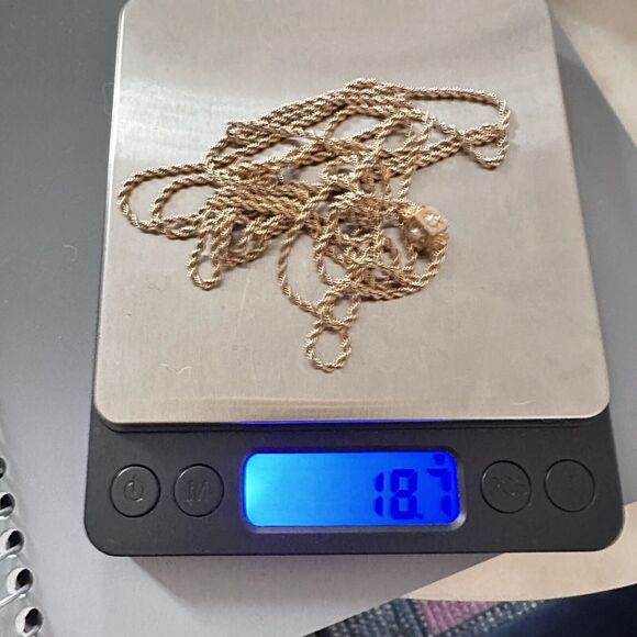 Victorian Pearl Slide Necklace Pocket Watch Chain 14k Yellow Gold 24" 18.7g - Picture 16 of 16